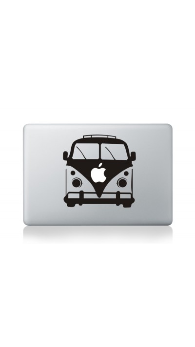 Aufkleber MacBook -  VW Volkswagen kombi bus schwarz und - Weiss