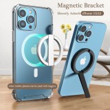 Universal Stütz-Ring Aluminium magnetisch inkl. MagSafe Support - Silber