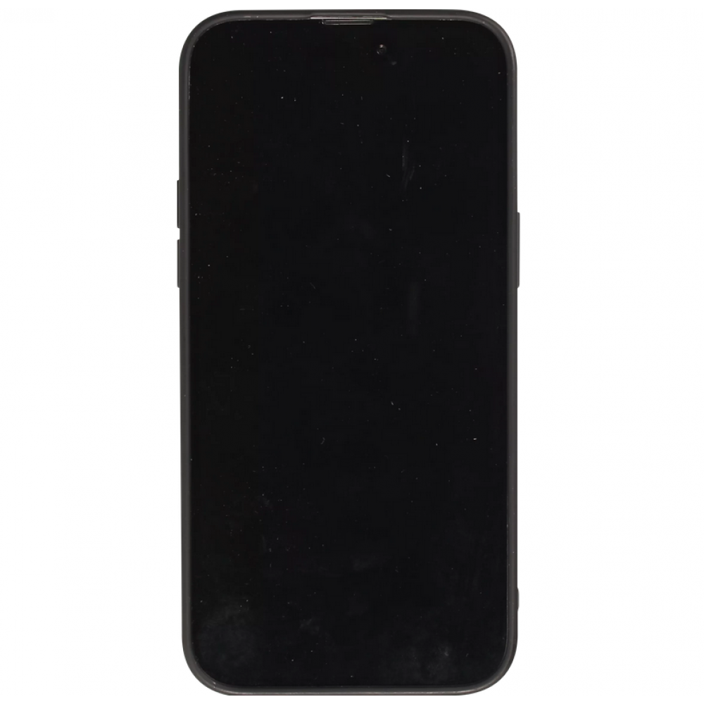 iPhone 14 Pro Case Hülle - Weiches Silikongel mit Kameraschutz - Many kisses - Schwarz