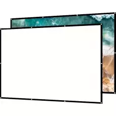 Doppelseitige 16:9 Projektionsleinwand mit pflegeleichtem, bügelbarem Stoff (120 Zoll, 305 cm)