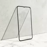 3D Tempered Glass Samsung Galaxy S22 Ultra - Full Screen Display Schutzglas mit schwarzem Rahmen