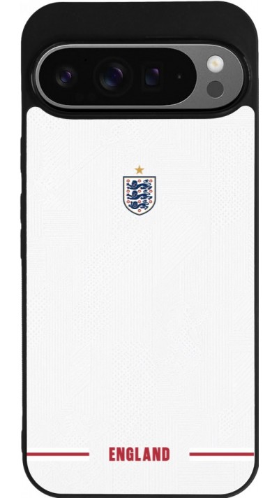 Google Pixel 9 Pro XL Case Hülle - Silikon schwarz England 2026 personalisierbares Fussballtrikot