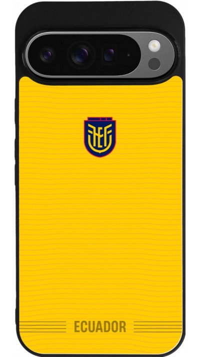 Google Pixel 9 Pro XL Case Hülle - Silikon schwarz Ecuador 2026 personalisierbares Fussballtrikot