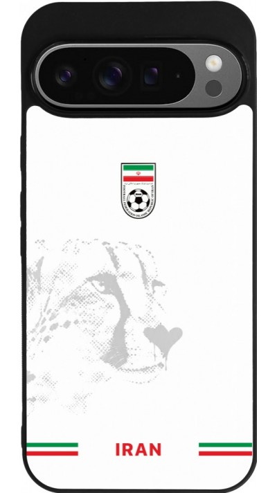 Google Pixel 9 Pro XL Case Hülle - Silikon schwarz Iran 2026 personalisierbares Fussballtrikot