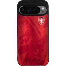 Google Pixel 9 Pro XL Case Hülle - Silikon schwarz Tschechische Republik personalisierbares Fussballtrikot