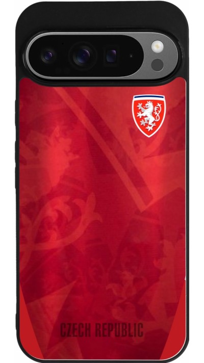 Google Pixel 9 Pro XL Case Hülle - Silikon schwarz Tschechische Republik personalisierbares Fussballtrikot