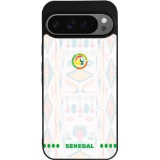 Google Pixel 9 Pro XL Case Hülle - Silikon schwarz Senegal 2026 personalisierbares Fussballtrikot