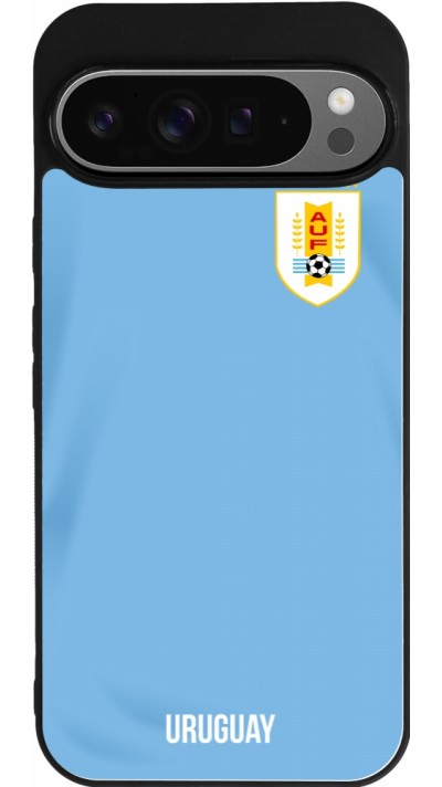 Google Pixel 9 Pro XL Case Hülle - Silikon schwarz Uruguay 2022 personalisierbares Fussballtrikot