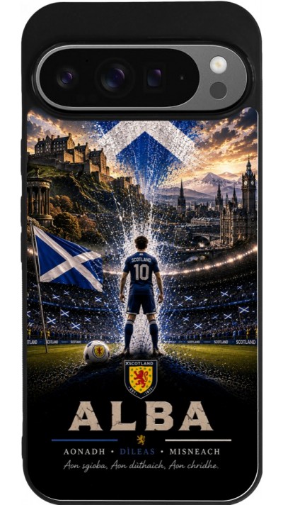 Google Pixel 9 Pro XL Case Hülle - Silikon schwarz Fussball Schottland splash 2026