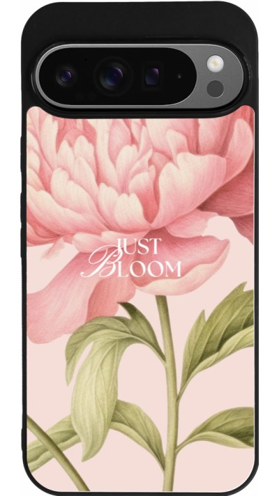 Coque Google Pixel 9 Pro XL - Silicone rigide noir Just Bloom Spring 2026