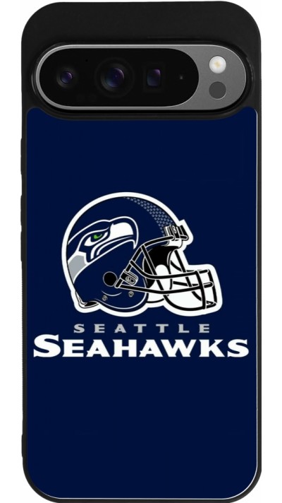 Google Pixel 9 Pro XL Case Hülle - Silikon schwarz Super Bowl 26 Seattle 3