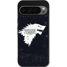 Coque Google Pixel 9 Pro XL - Silicone rigide noir Winter is coming Stark