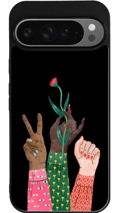 Google Pixel 9 Pro XL Case Hülle - Silikon schwarz Womens day 2026 2