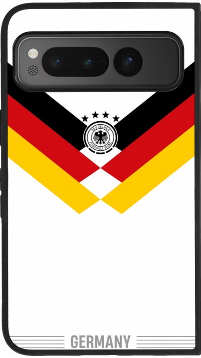 Google Pixel Fold Case Hülle - Silikon schwarz Deutschland 2026 personalisierbares Fussballtrikot