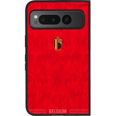 Google Pixel Fold Case Hülle - Silikon schwarz Belgien 2026 personalisierbares Fussballtrikot