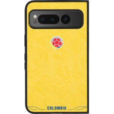 Google Pixel Fold Case Hülle - Silikon schwarz Kolumbien 2026 personalisierbares Fussballtrikot
