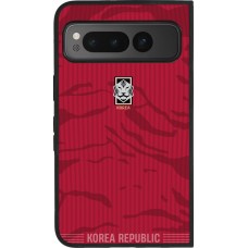 Google Pixel Fold Case Hülle - Silikon schwarz Südkorea 2026 personalisierbares Fussballtrikot