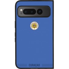 Google Pixel Fold Case Hülle - Silikon schwarz Curaçao 2026 personalisierbares Fussballtrikot