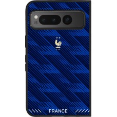 Google Pixel Fold Case Hülle - Silikon schwarz Frankreich 2026 personalisierbares Fussballtrikot