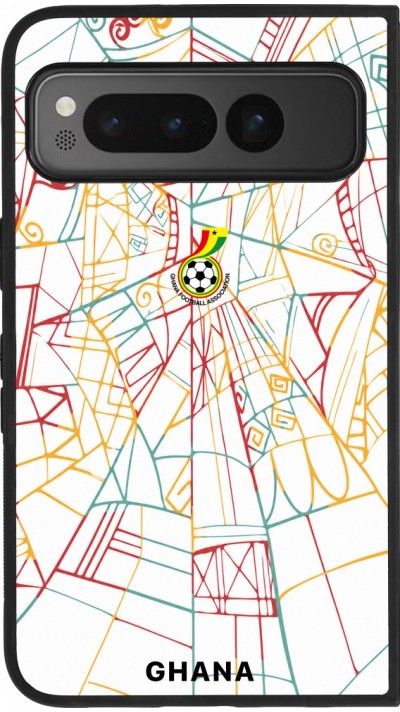 Google Pixel Fold Case Hülle - Silikon schwarz Ghana 2026 personalisierbares Fussballtrikot