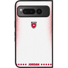 Google Pixel Fold Case Hülle - Silikon schwarz Jordanien 2026 personalisierbares Fussballtrikot