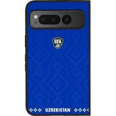 Google Pixel Fold Case Hülle - Silikon schwarz Usbekistan 2026 personalisierbares Fussballtrikot