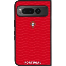 Google Pixel Fold Case Hülle - Silikon schwarz Portugal 2026 personalisierbares Fussballtrikot