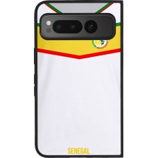 Google Pixel Fold Case Hülle - Silikon schwarz Senegal 2022 personalisierbares Fußballtrikot