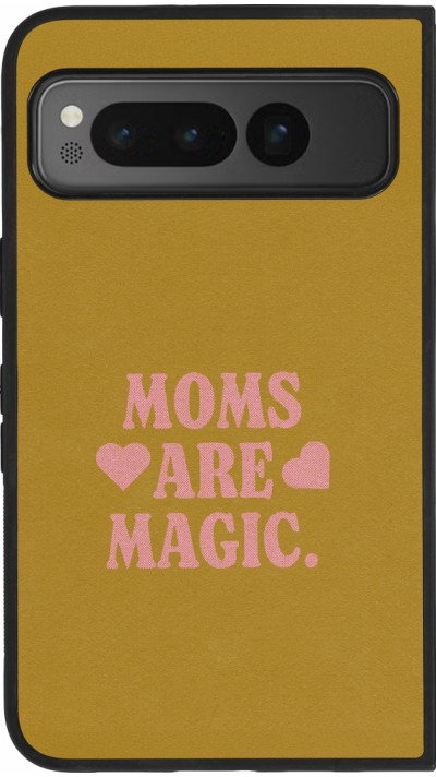 Google Pixel Fold Case Hülle - Silikon schwarz Mom 2026 Are Magic