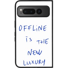 Coque Google Pixel Fold - Silicone rigide noir Offline is the new luxury