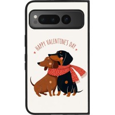 Google Pixel Fold Case Hülle - Silikon schwarz Saint Valentines Day 26 Happy Valentine