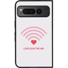 Coque Google Pixel Fold - Silicone rigide noir Saint Valentines Day 26 Love is in the air