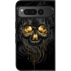Coque Google Pixel Fold - Silicone rigide noir Skull 02