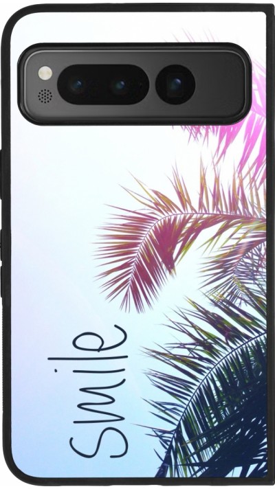 Google Pixel Fold Case Hülle - Silikon schwarz Smile 05