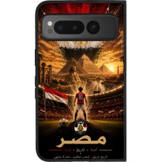 Google Pixel Fold Case Hülle - Silikon schwarz Fussball Ägypten splash 2026