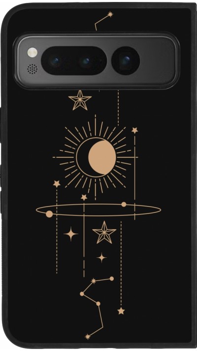 Google Pixel Fold Case Hülle - Silikon schwarz Spring 23 astro