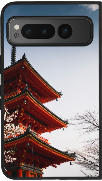 Google Pixel Fold Case Hülle - Silikon schwarz Spring 23 Japan