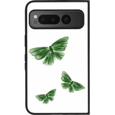 Google Pixel Fold Case Hülle - Silikon schwarz Butterflies Spring 2026