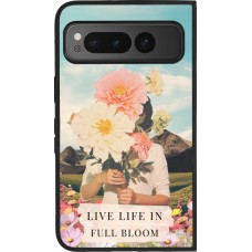 Google Pixel Fold Case Hülle - Silikon schwarz Live life in full moon Spring 2026
