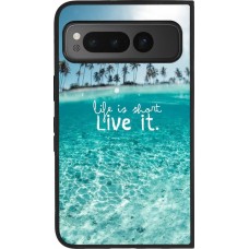 Coque Google Pixel Fold - Silicone rigide noir Summer 18 24
