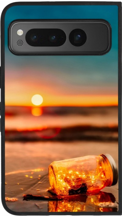 Google Pixel Fold Case Hülle - Silikon schwarz Summer 2021 16