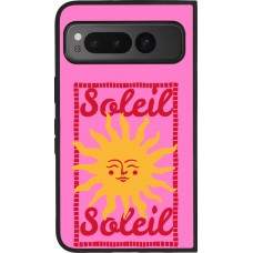 Coque Google Pixel Fold - Silicone rigide noir Sun sun 2026