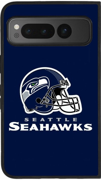 Google Pixel Fold Case Hülle - Silikon schwarz Super Bowl 26 Seattle 3