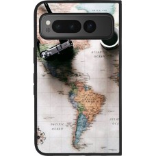 Google Pixel Fold Case Hülle - Silikon schwarz Travel 01