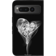 Coque Google Pixel Fold - Silicone rigide noir Valentine 2022 Black Smoke
