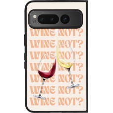 Google Pixel Fold Case Hülle - Silikon schwarz Wine not