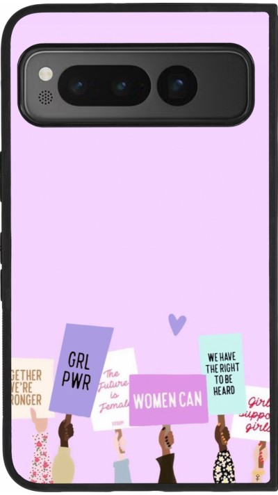 Google Pixel Fold Case Hülle - Silikon schwarz Womens day 2026 9