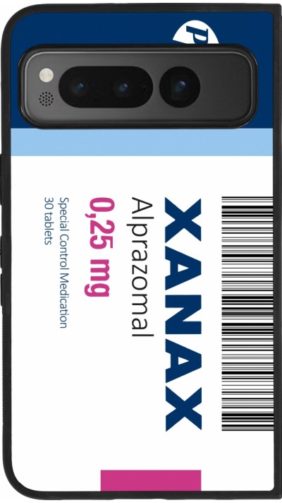 Google Pixel Fold Case Hülle - Silikon schwarz Xanax Alprazolam 2025