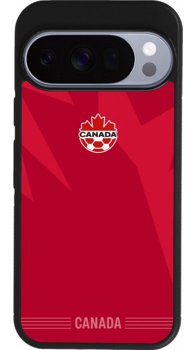 Google Pixel 10 / Pixel 10 Pro Case Hülle - Silikon schwarz Kanada 2026 personalisierbares Fussballtrikot