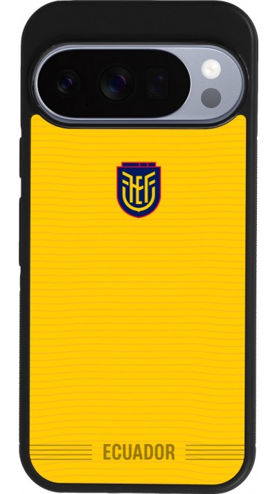 Google Pixel 10 / Pixel 10 Pro Case Hülle - Silikon schwarz Ecuador 2026 personalisierbares Fussballtrikot